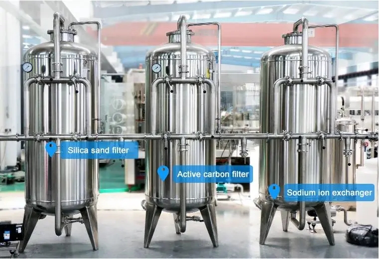 Sistema de procesamiento de bebidas o jugos.