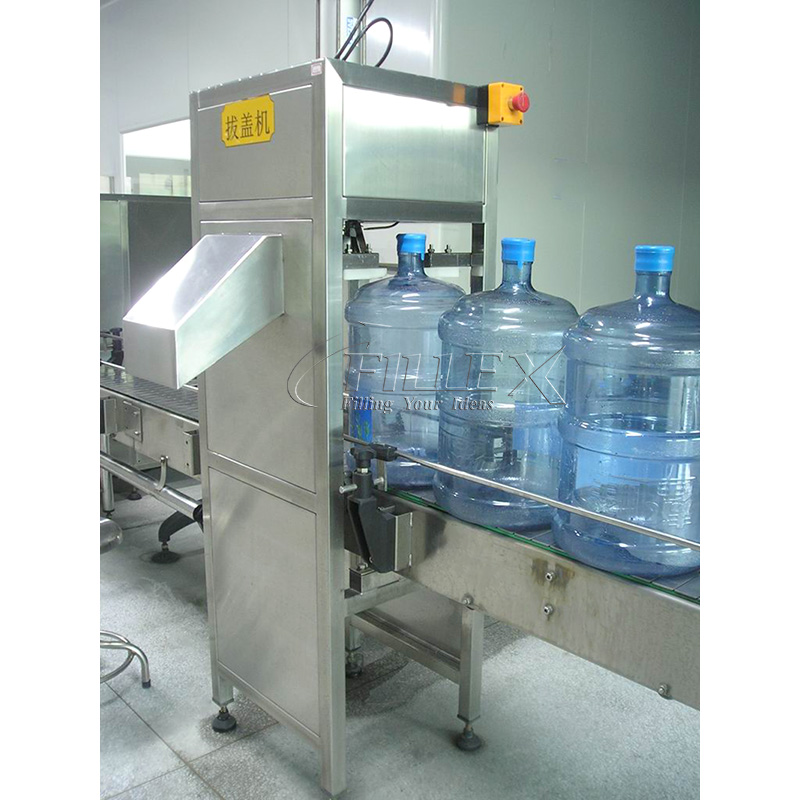 Cortadora automática de botellas de un galón para la cadena de producción de barriles de agua de un galón